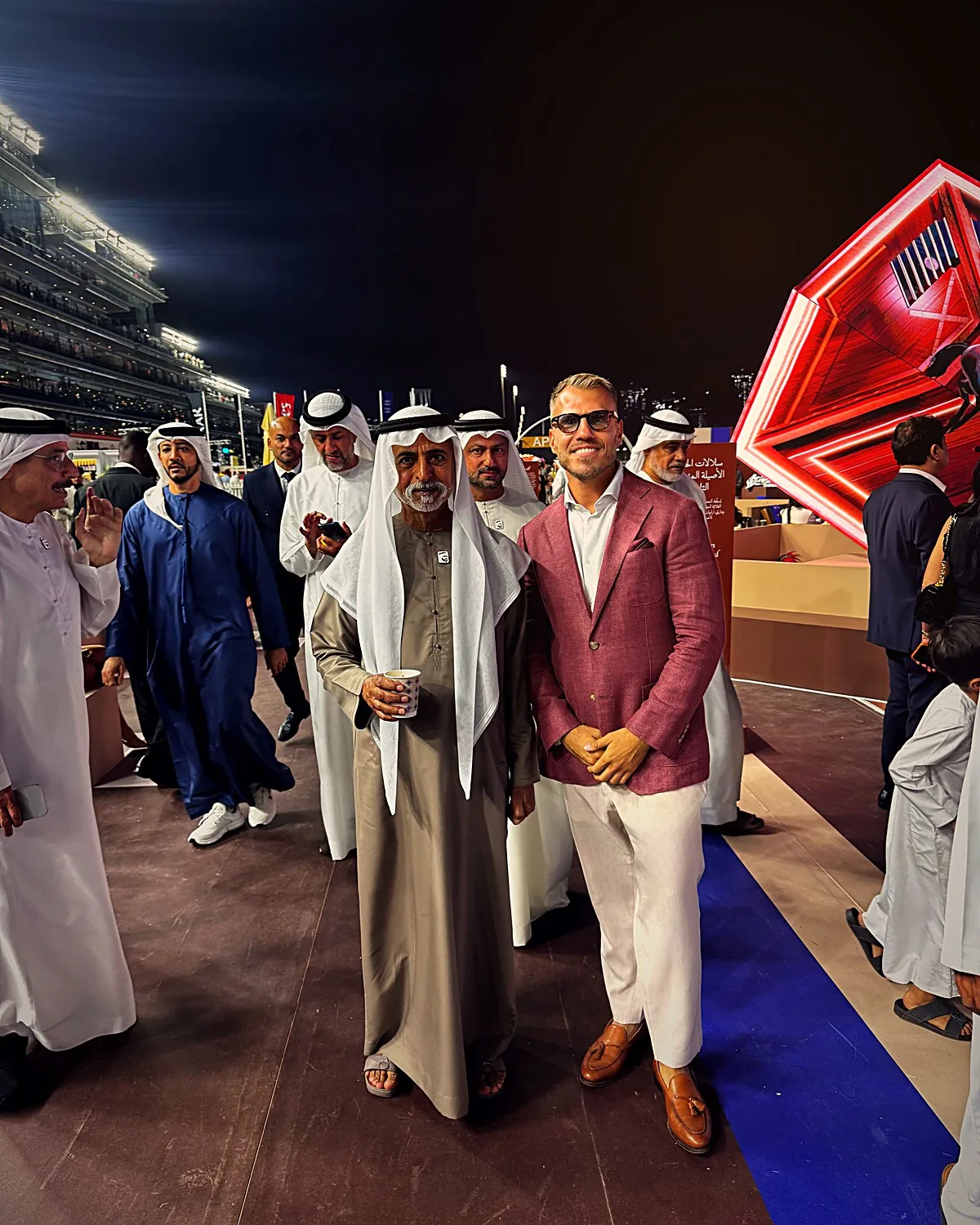 Arnaud Monaco with H.E. Sheikh Nahyan bin Mubarak Al Nahyan in Dubai