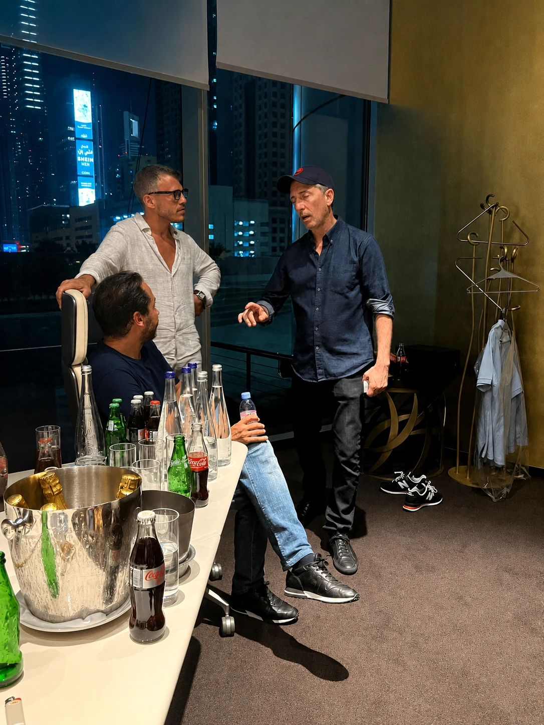 Arnaud Monaco with Gad Elmaleh in Dubai
