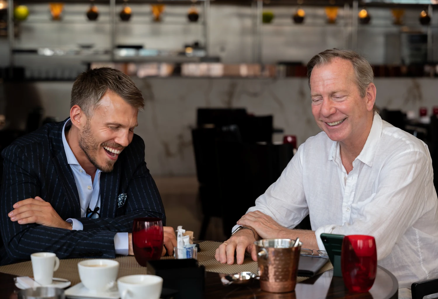 Arnaud Monaco with Michael Ellis in Dubai