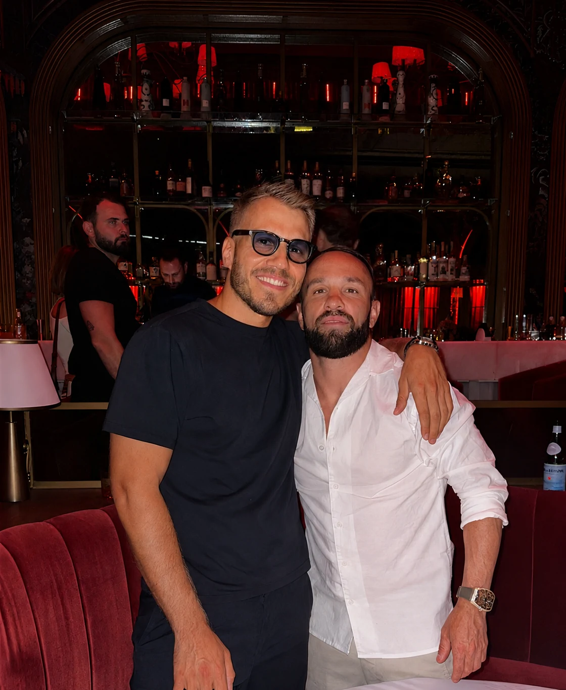 Arnaud Monaco with Mathieu Valbuena in Dubai